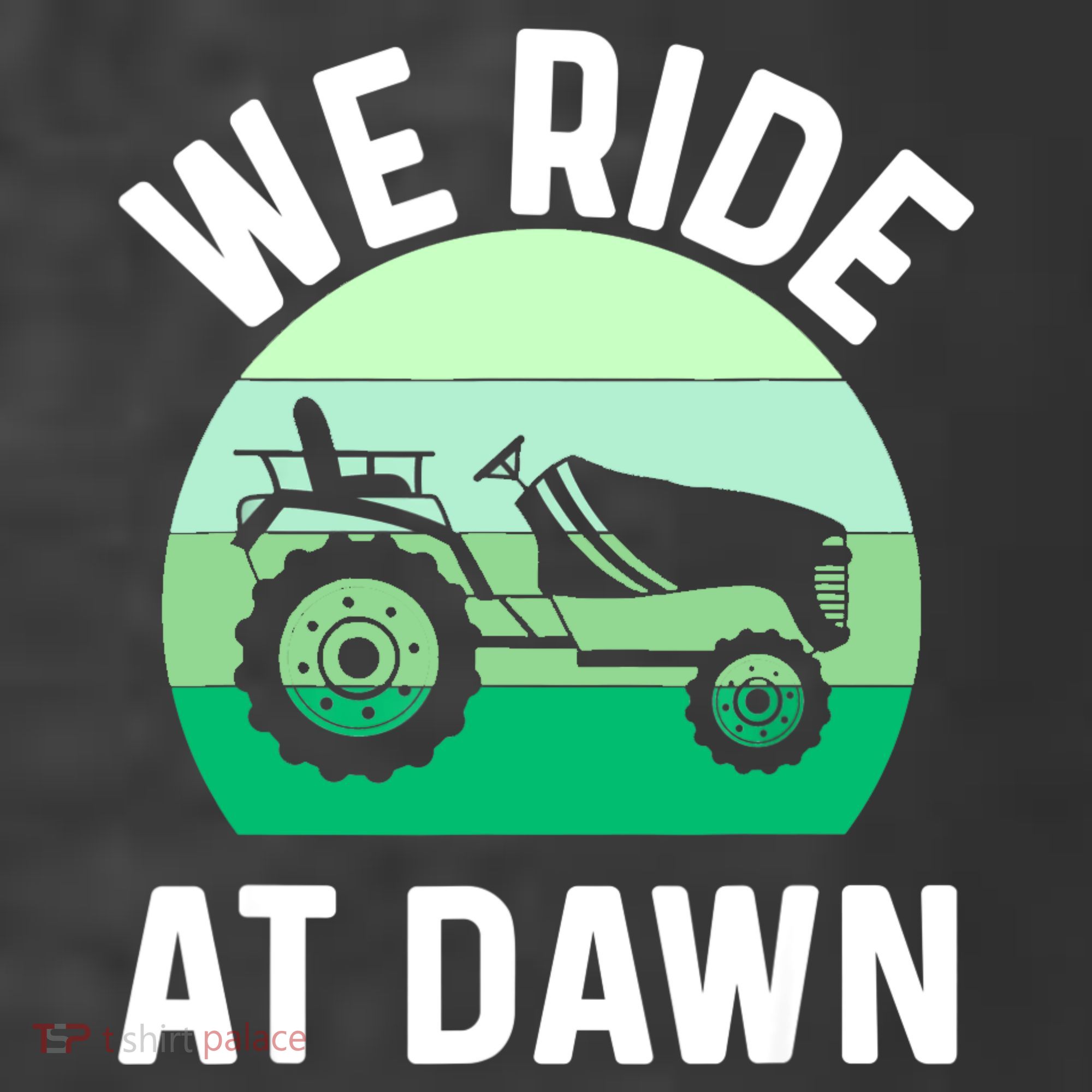 Mens We Ride At Dawn Lawnmower Shirt Lawn Mowing Dad Yard Work Women's Hoodie
