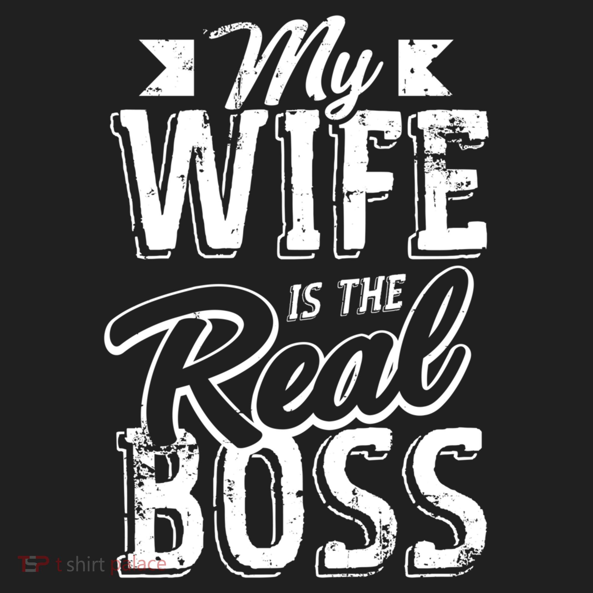 My Wife Real Boss Husband Wedding Anniversary Couple Gift Golf Towel