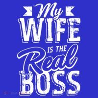 My Wife Real Boss Husband Wedding Anniversary Couple Gift Long Sleeve Shirt thumb 2