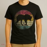 Maned Wolf Retro Style Sunset Vintage 70s 80s 90s T-Shirt thumb 3
