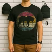 Maned Wolf Retro Style Sunset Vintage 70s 80s 90s T-Shirt thumb 6