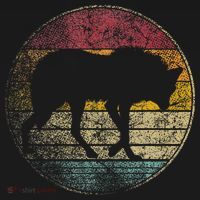 Maned Wolf Retro Style Sunset Vintage 70s 80s 90s T-Shirt thumb 7