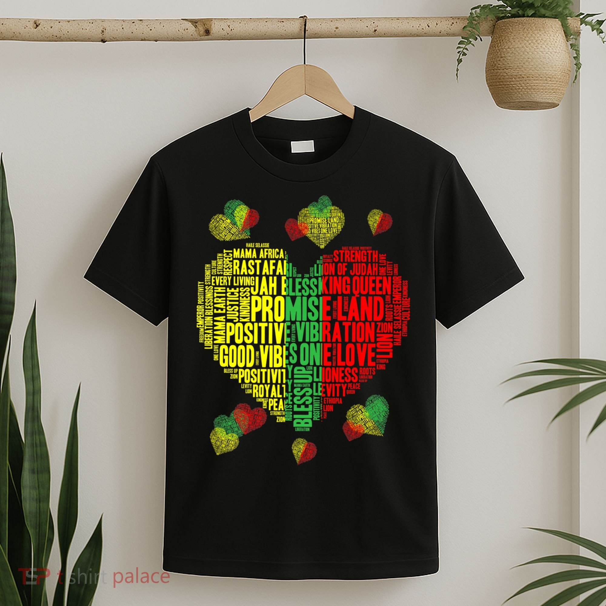 Men Women Reggae Rasta Colors Red Green Yellow Jamaica T-Shirt