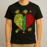 Men Women Reggae Rasta Colors Red Green Yellow Jamaica T-Shirt thumb 3