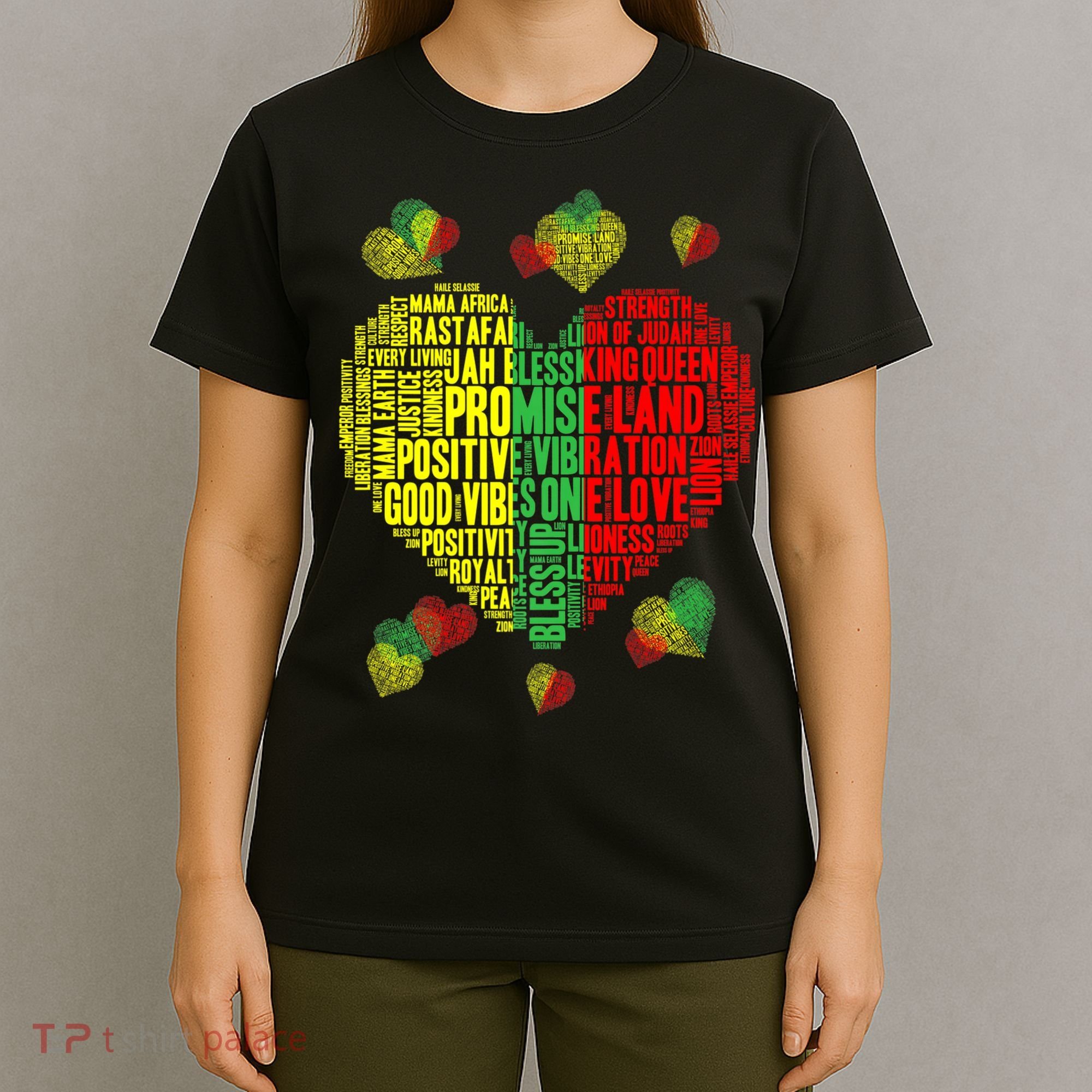 Men Women Reggae Rasta Colors Red Green Yellow Jamaica T-Shirt