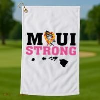 Maui Wildfire Relief All Profits Will Be Donated Golf Towel thumb 1