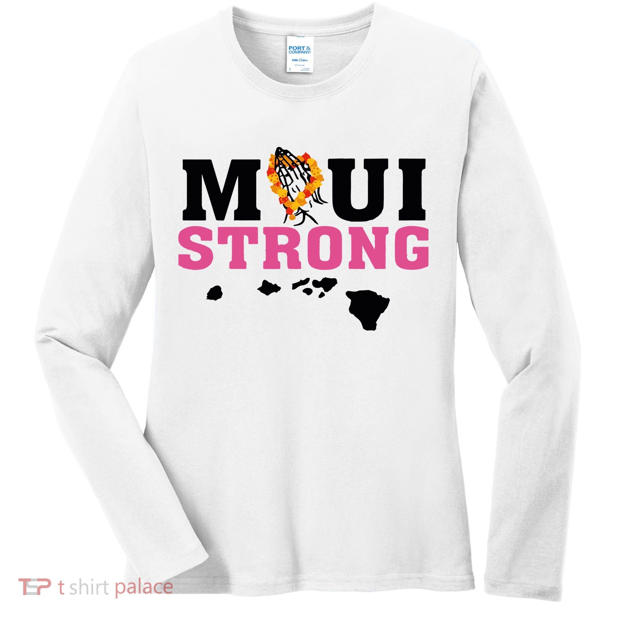 Maui Wildfire Relief All Profits Will Be Donated Women's Long Sleeve Shirt