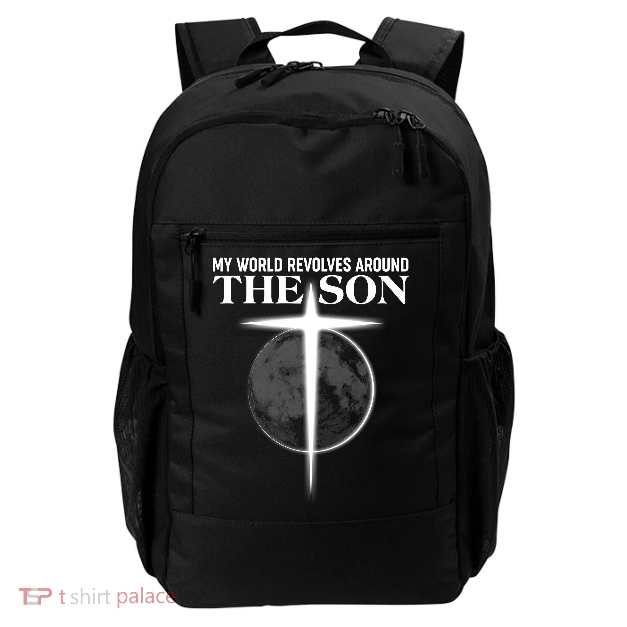 My World Revolves Around The Son Backpack