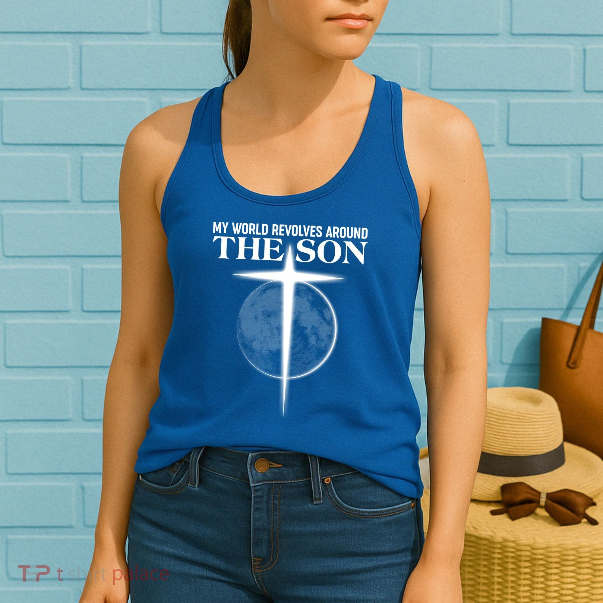 My World Revolves Around The Son Women's Tank Top