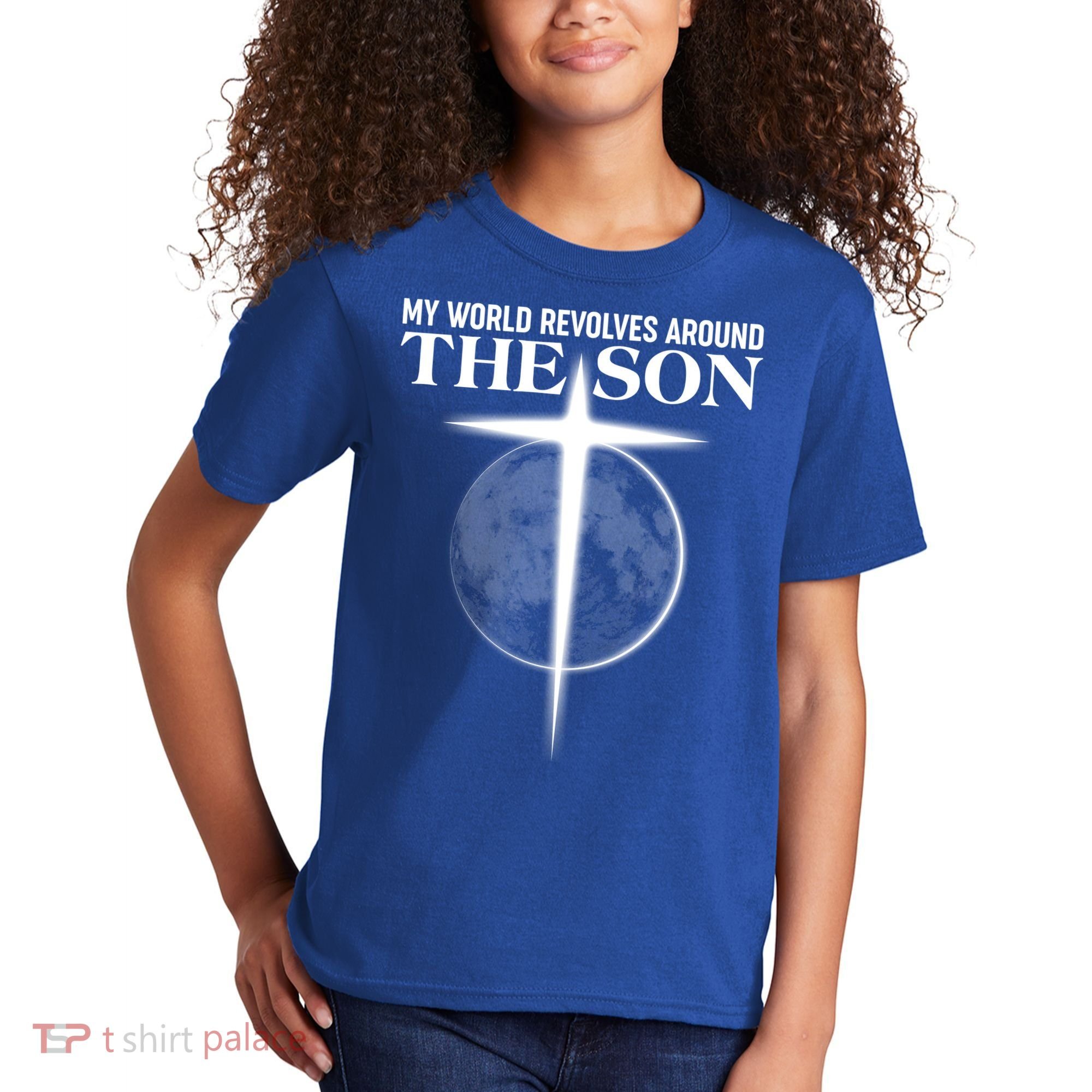 My World Revolves Around The Son Kids T-Shirt