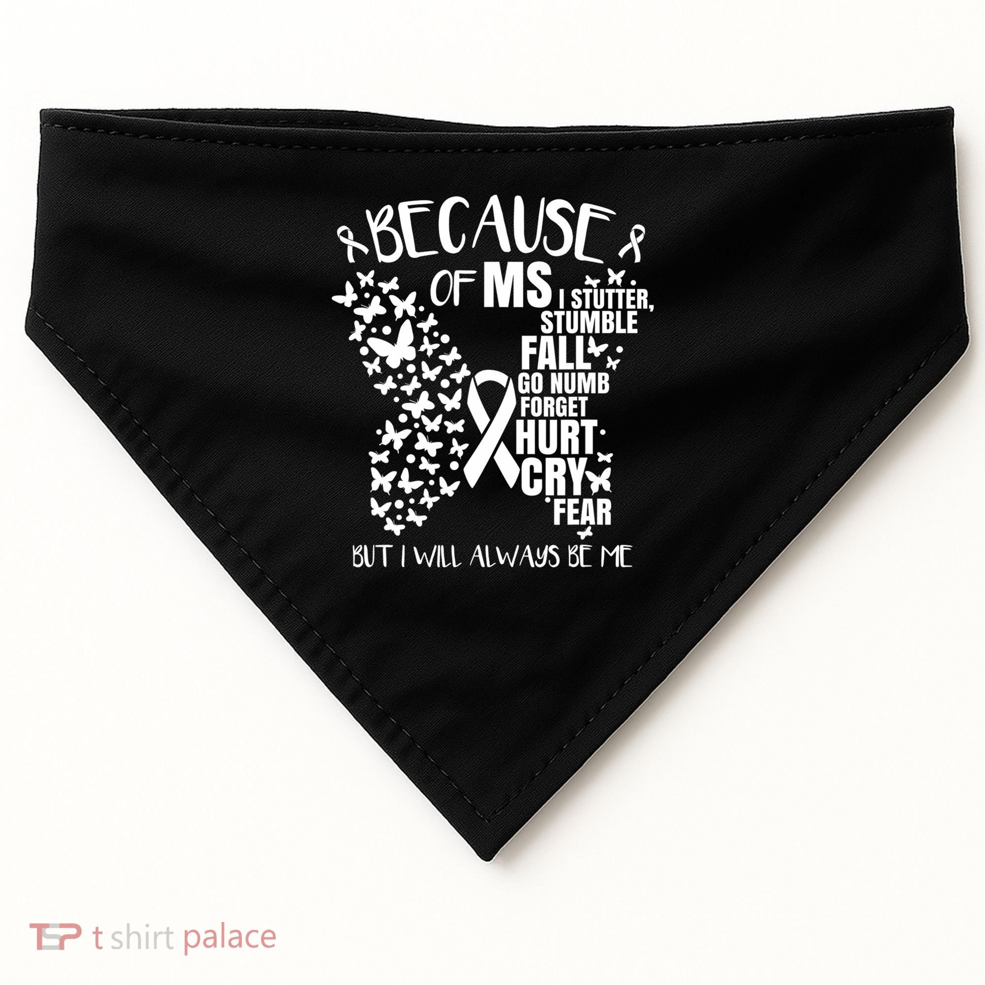 Ms Warrior 's Ms Awareness Orange Unisex And Kids USA-Made Doggie Bandana