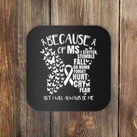 Ms Warrior 's Ms Awareness Orange Unisex And Kids Coaster thumb 0