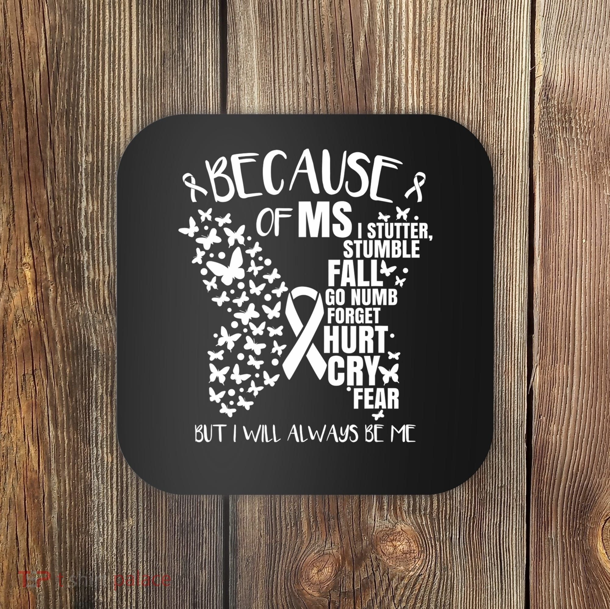 Ms Warrior 's Ms Awareness Orange Unisex And Kids Coaster