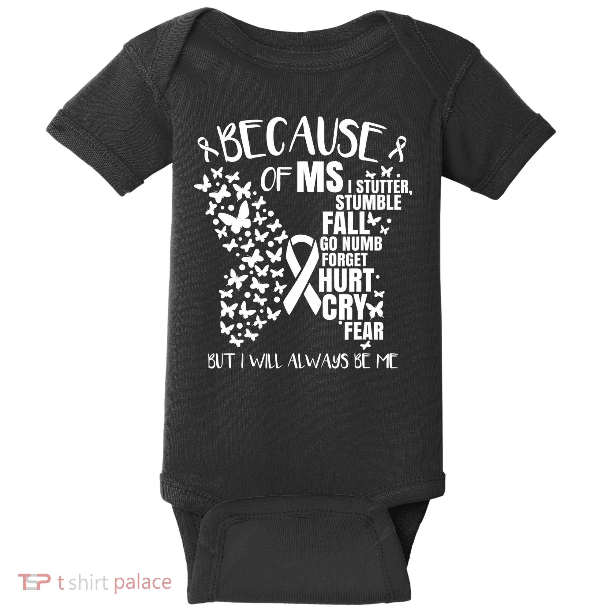 Ms Warrior 's Ms Awareness Orange Unisex And Kids Baby Bodysuit