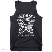 Ms Warrior 's Ms Awareness Orange Unisex And Kids Tank Top thumb 0