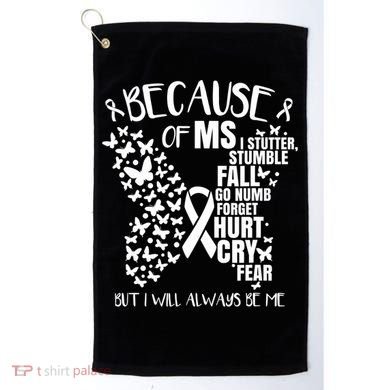 Ms Warrior 's Ms Awareness Orange Unisex And Kids Golf Towel