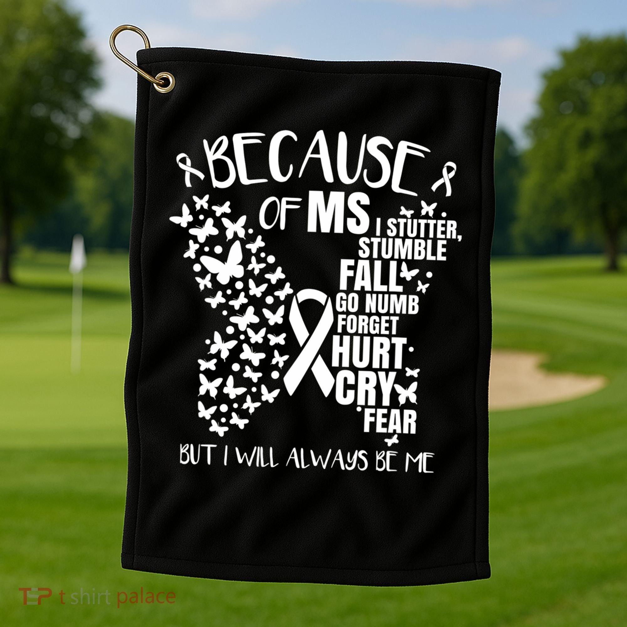 Ms Warrior 's Ms Awareness Orange Unisex And Kids Golf Towel