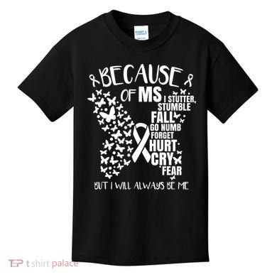 Ms Warrior 's Ms Awareness Orange Unisex And Kids Kids T-Shirt
