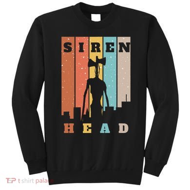 Monster With Sirens For Heads Over City Horror Sweatshirt