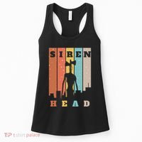 Monster With Sirens For Heads Over City Horror Women's Tank Top thumb 0
