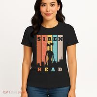 Monster With Sirens For Heads Over City Horror Women's T-Shirt thumb 4