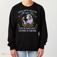 Merry Winter Solstice And Happy Yule Women's Sweatshirt thumb 0