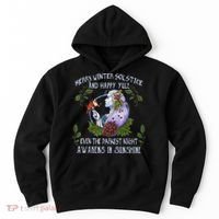 Merry Winter Solstice And Happy Yule Hoodie thumb 0