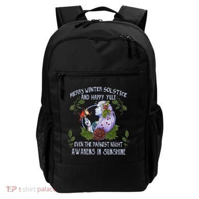 Merry Winter Solstice And Happy Yule Backpack
