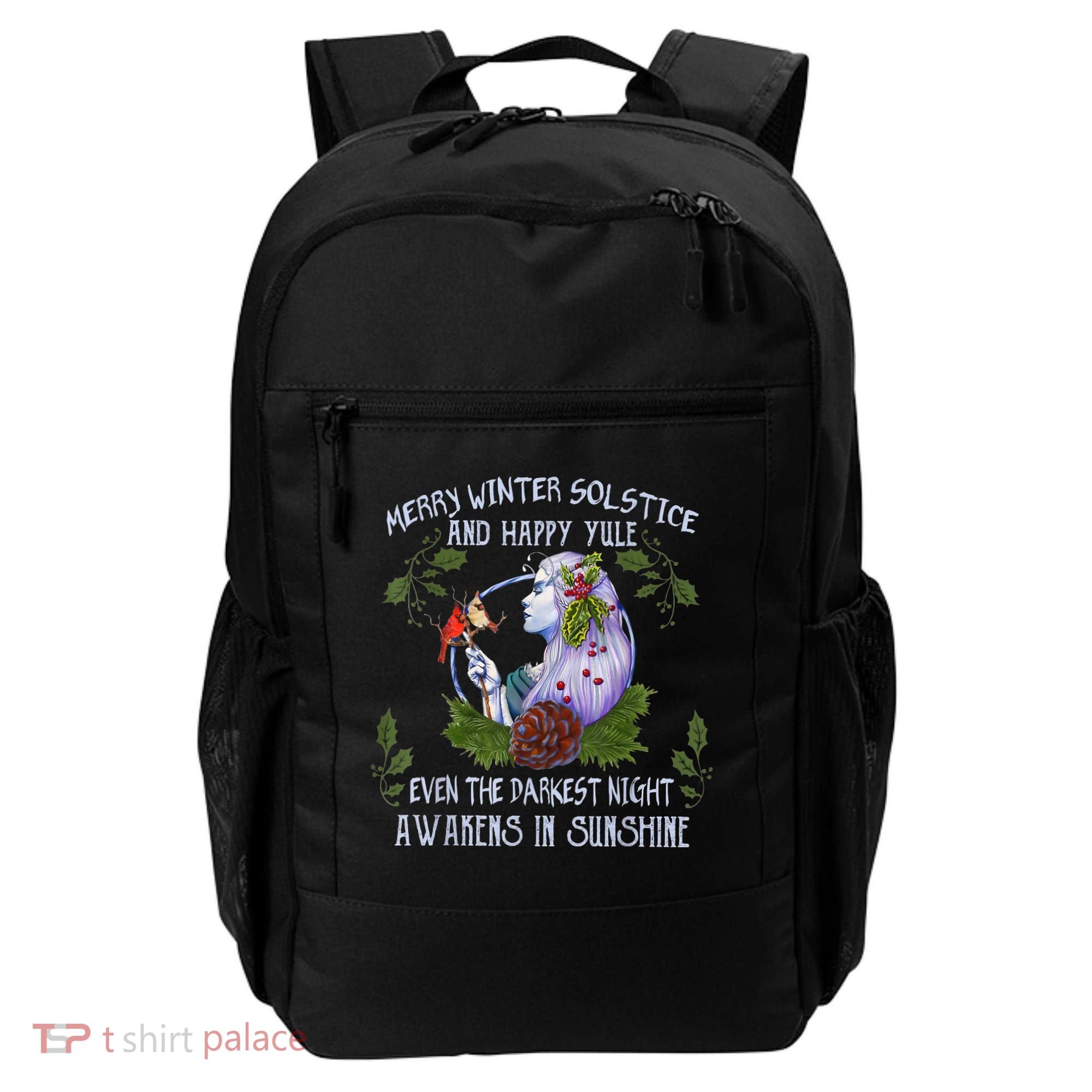Merry Winter Solstice And Happy Yule Backpack