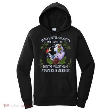 Merry Winter Solstice And Happy Yule Women's Hoodie