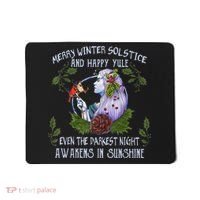 Merry Winter Solstice And Happy Yule Mousepad thumb 0