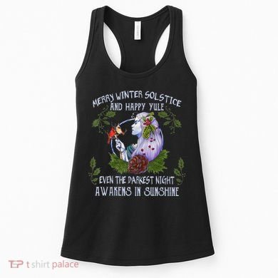 Merry Winter Solstice And Happy Yule Women's Tank Top