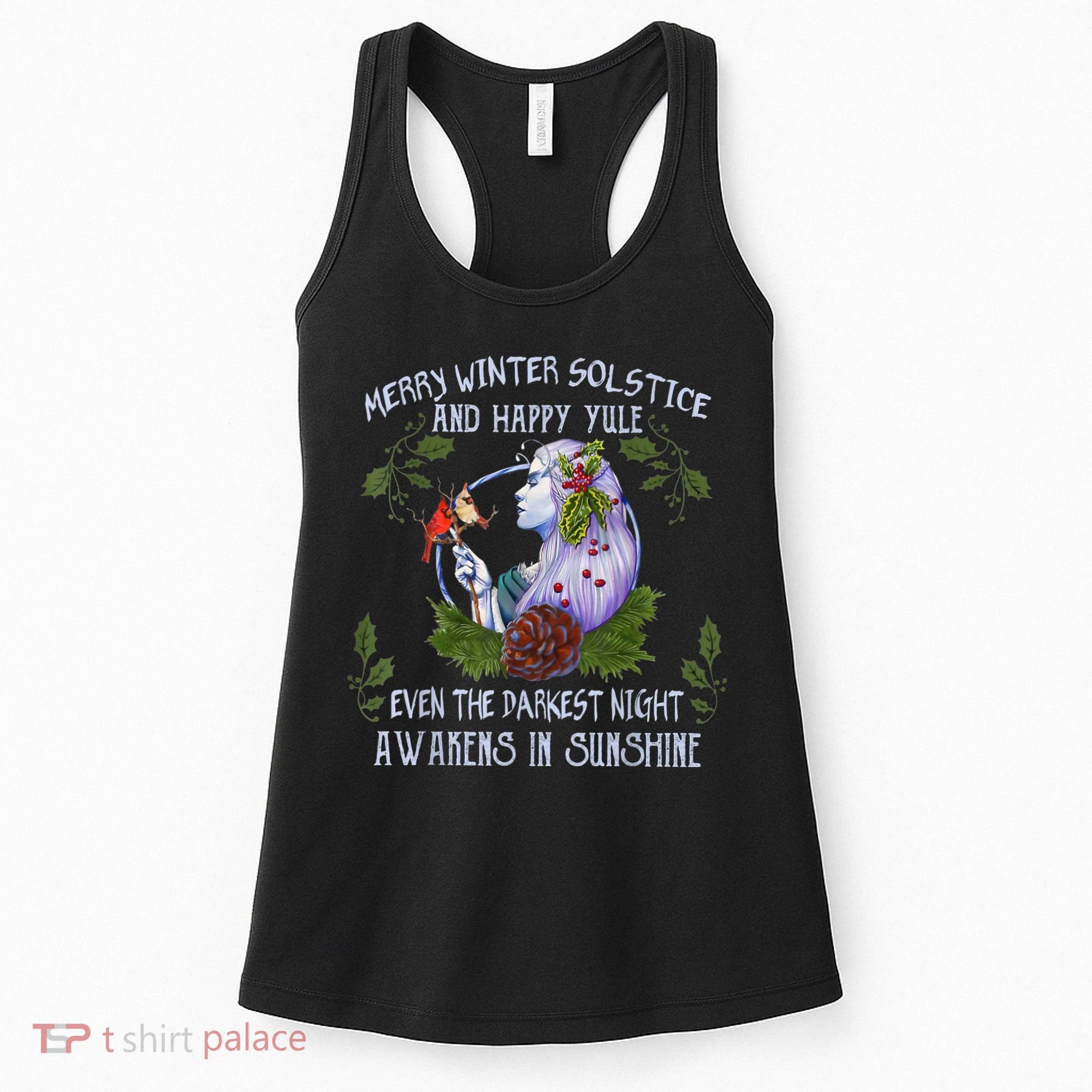Merry Winter Solstice And Happy Yule Women's Tank Top