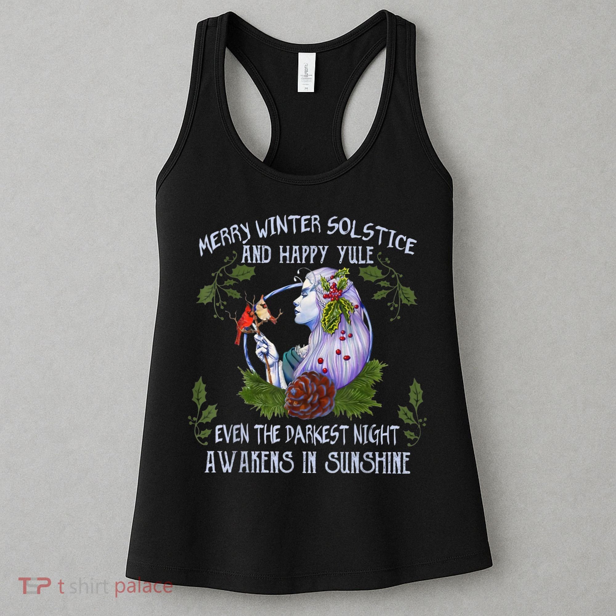 Merry Winter Solstice And Happy Yule Women's Tank Top