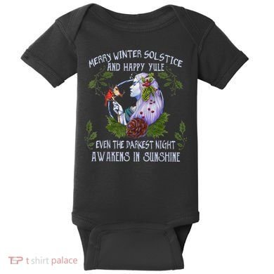 Merry Winter Solstice And Happy Yule Baby Bodysuit
