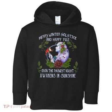 Merry Winter Solstice And Happy Yule Toddler Hoodie