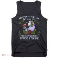 Merry Winter Solstice And Happy Yule Tank Top thumb 0
