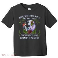 Merry Winter Solstice And Happy Yule Toddler T-Shirt thumb 0