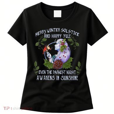 Merry Winter Solstice And Happy Yule Women's T-Shirt