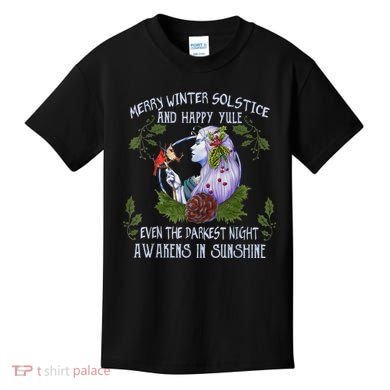 Merry Winter Solstice And Happy Yule Kids T-Shirt
