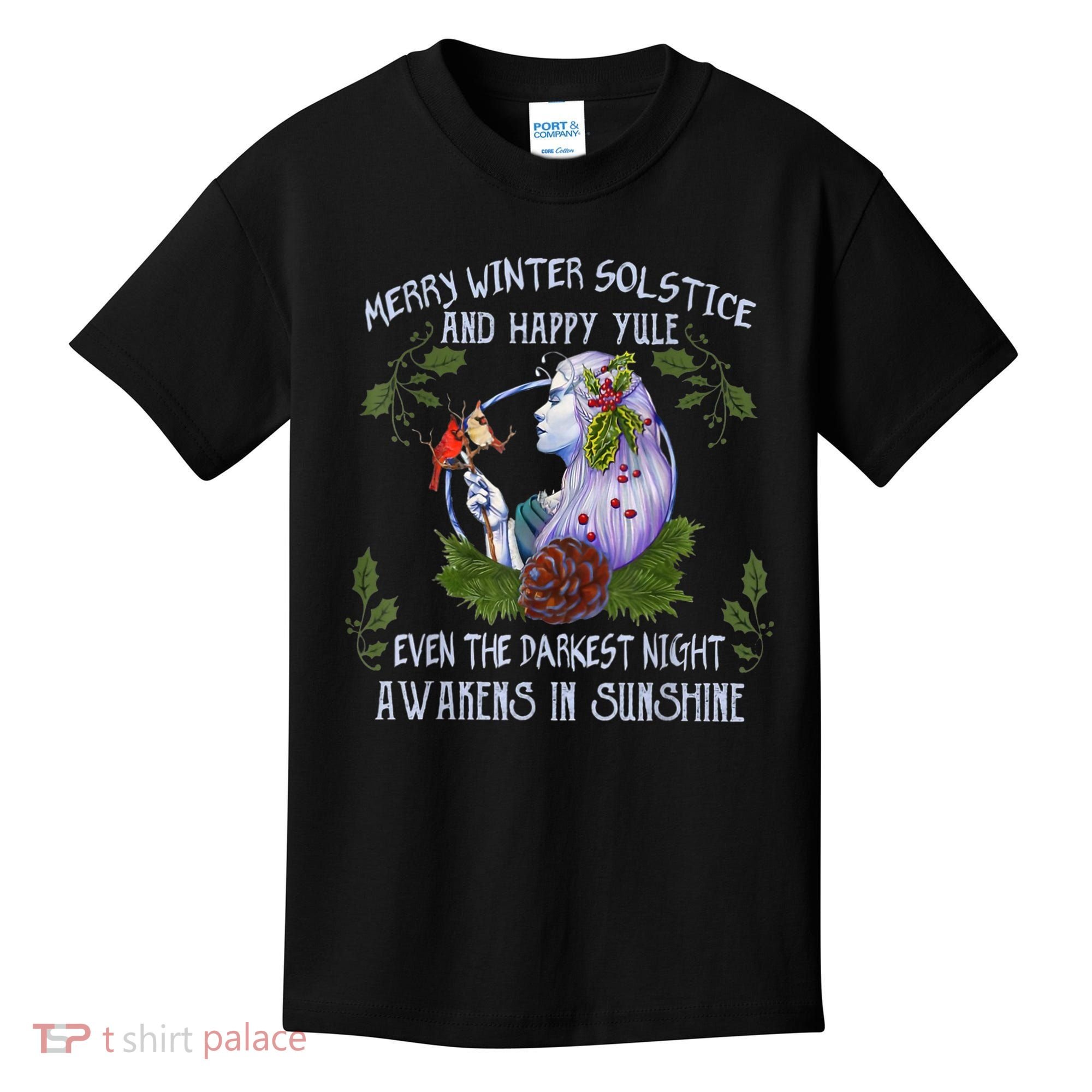 Merry Winter Solstice And Happy Yule Kids T-Shirt