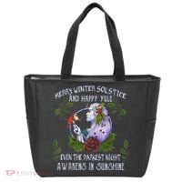 Merry Winter Solstice And Happy Yule Tote Bag thumb 0