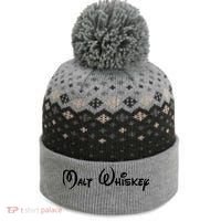 Malt Whiskey Shirts Funny Gift Idea Pun Logo Parody The Baniff Cuffed Pom Beanie thumb 0
