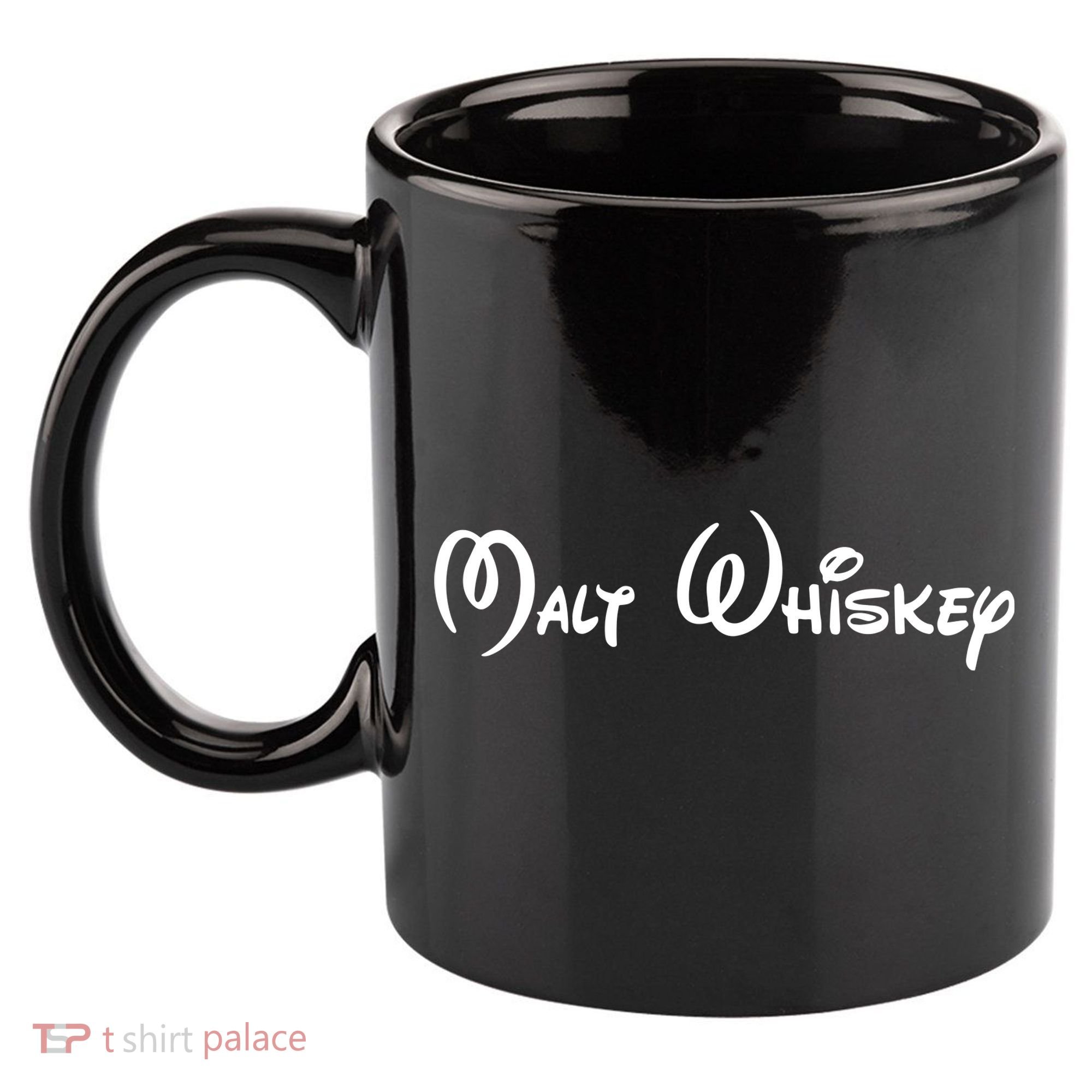 Malt Whiskey Shirts Funny Gift Idea Pun Logo Parody 11oz C Handle Ceramic Mug