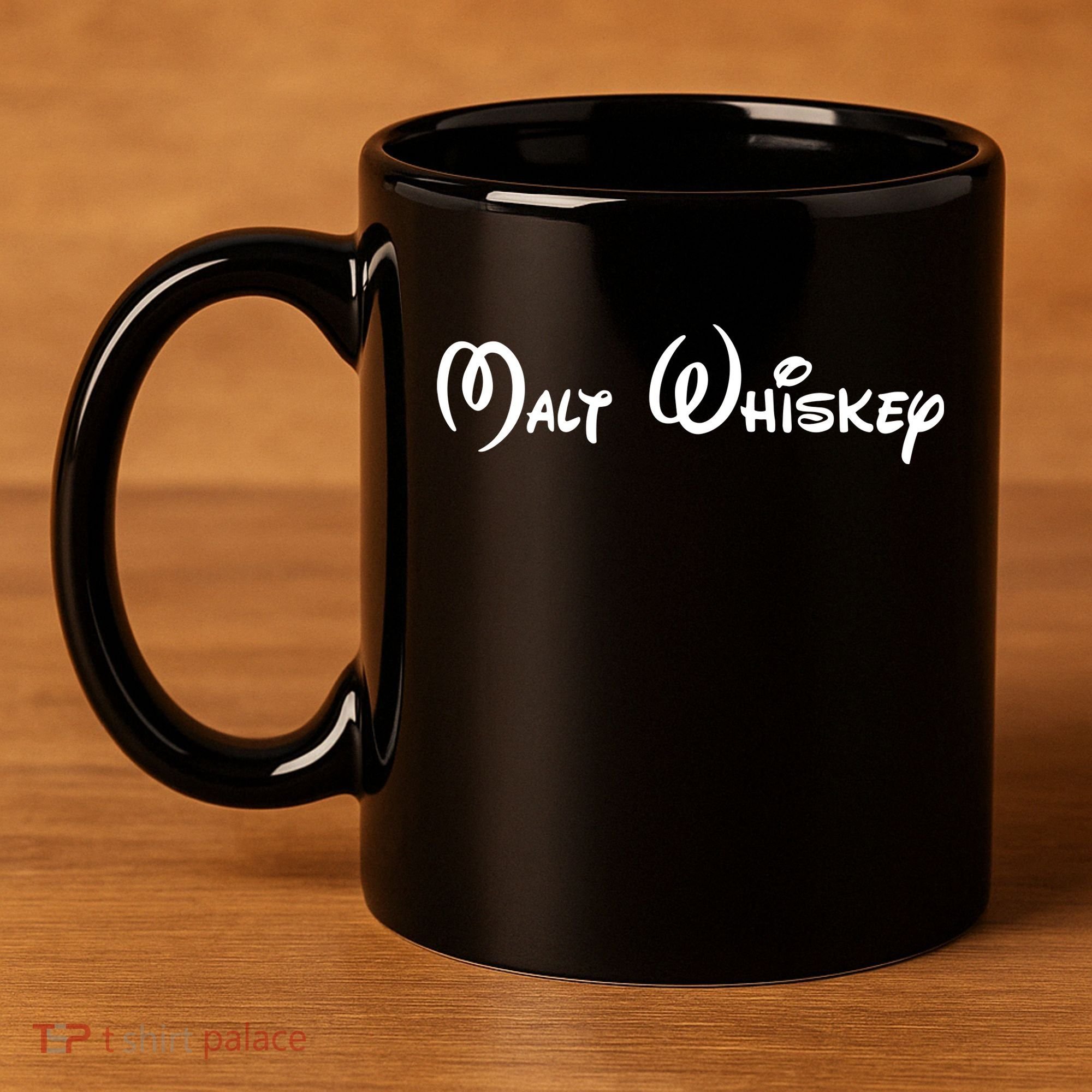 Malt Whiskey Shirts Funny Gift Idea Pun Logo Parody 11oz C Handle Ceramic Mug