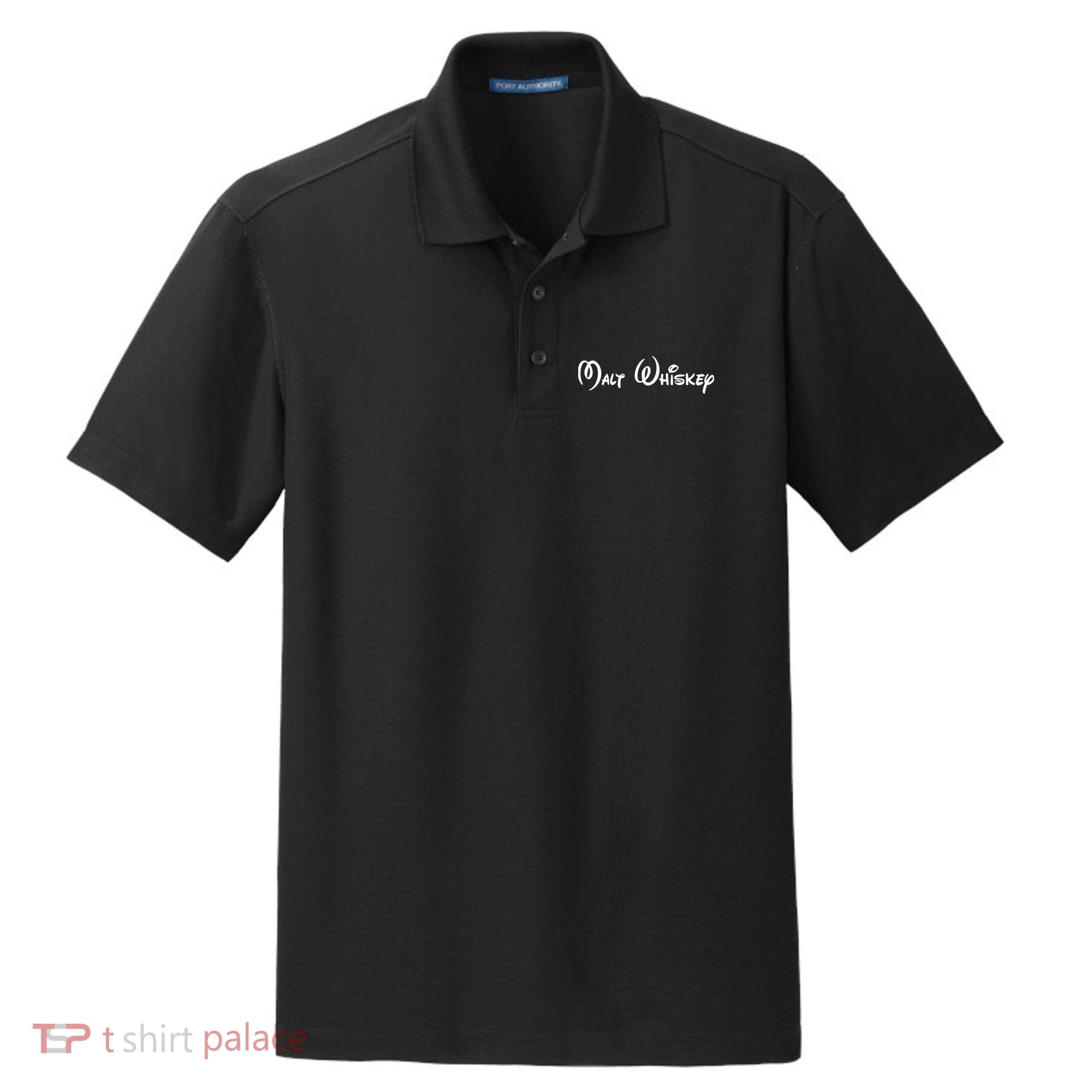 Malt Whiskey Shirts Funny Gift Idea Pun Logo Parody Dry Zone Grid Polo