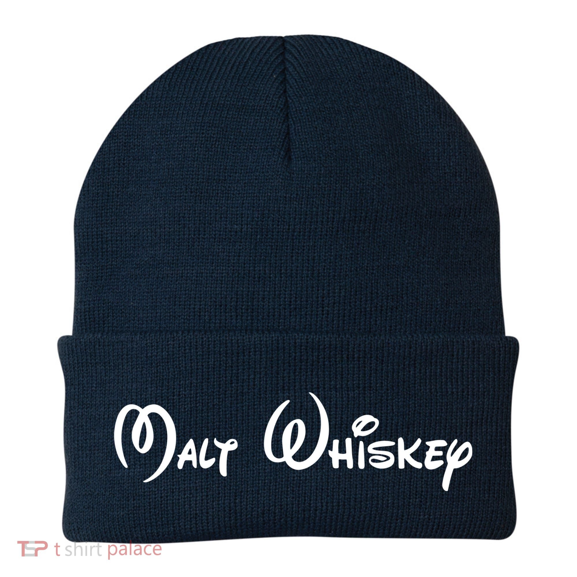 Malt Whiskey Shirts Funny Gift Idea Pun Logo Parody Beanie