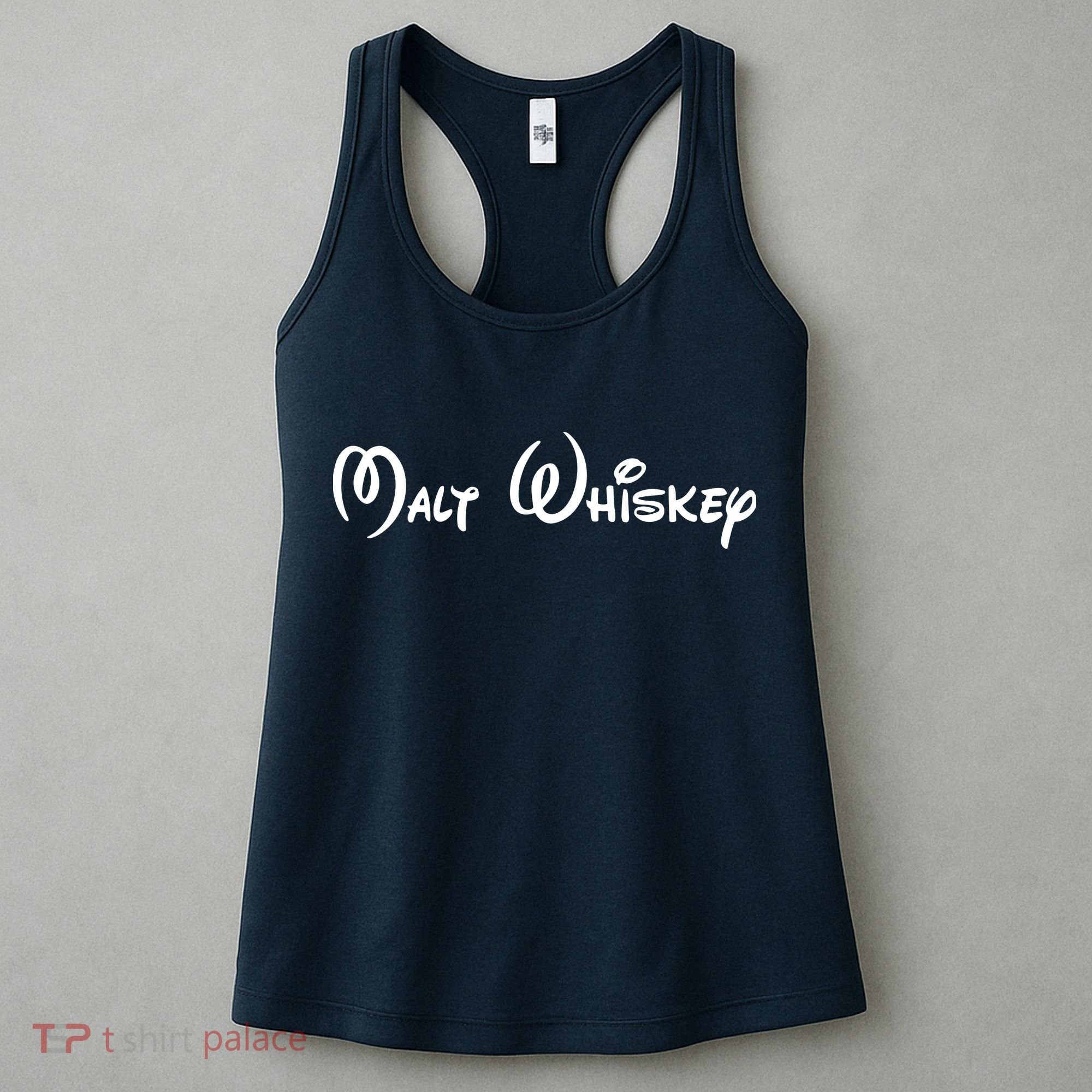 Malt Whiskey Shirts Funny Gift Idea Pun Logo Parody Women's Tank Top