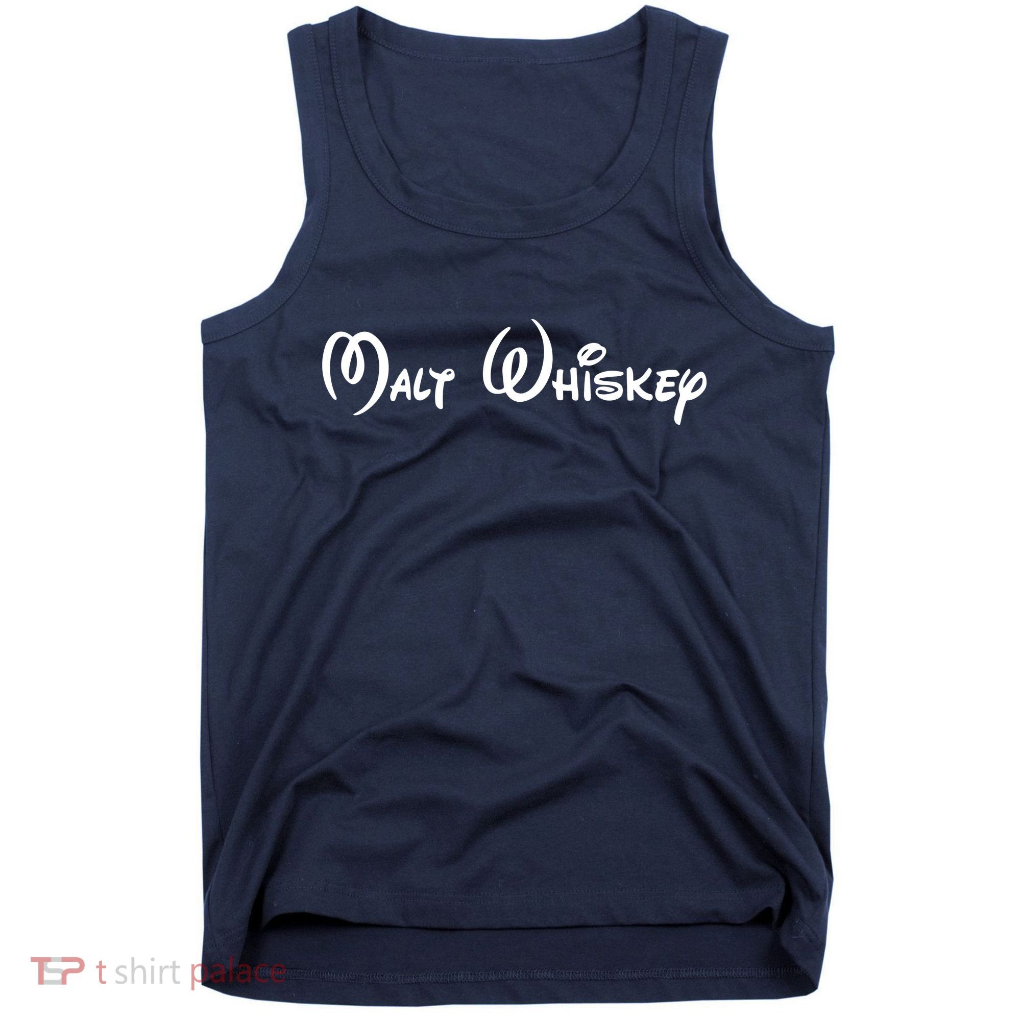 Malt Whiskey Shirts Funny Gift Idea Pun Logo Parody Tank Top
