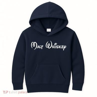 Malt Whiskey Shirts Funny Gift Idea Pun Logo Parody Kids Hoodie